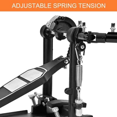 Double Bass Drum Pedals Double Drum Pedal for Drum Set Kit and Electronic Drums | Single Chain image 3