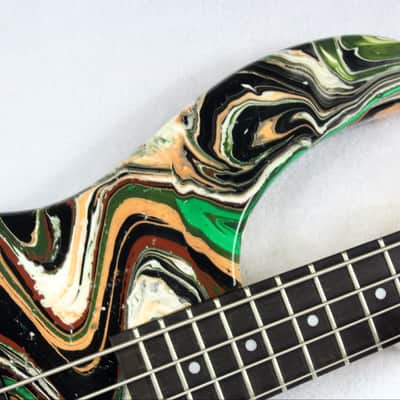 Custom Swirl Painted Dean Edge 09 Bass Guitar image 9