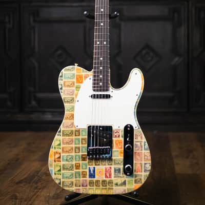 Fender Custom Shop "Imagine" World Stamp Collection Telecaster Electric Guitar - Andorra with Hardshell Case - Floor Model image 3