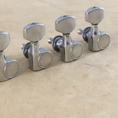Vintage Genuine Fender Squier 2 Pin Mount Guitar Tuners Light Relic Drilled Post image 4
