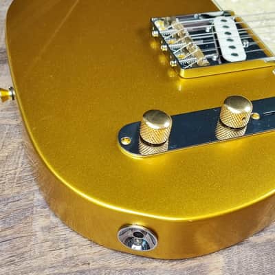 MyDream Partcaster Custom Built - Gold Telecaster Quarter Pound Quarter Sawn image 4