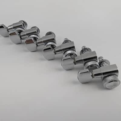 LEFTY G&L 500 Schaller NOS locking tuners chrome - 6 inline set image 2