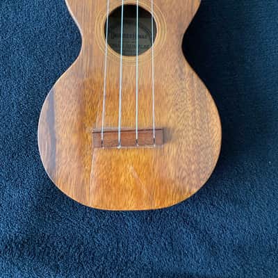 Vintage Jonah Kumalae Hawaiian Solid Koa Soprano Ukulele image 9
