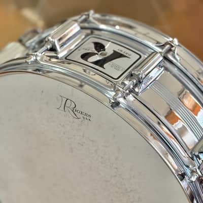 Vintage Rogers Dynasonic 5x14 Snare Drum COB Chrome Over Brass 100% ORIGINAL! image 10