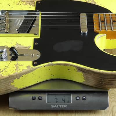 Fender Custom Shop 52 Tele Super Heavy Relic Graffiti Yellow R128147 image 10