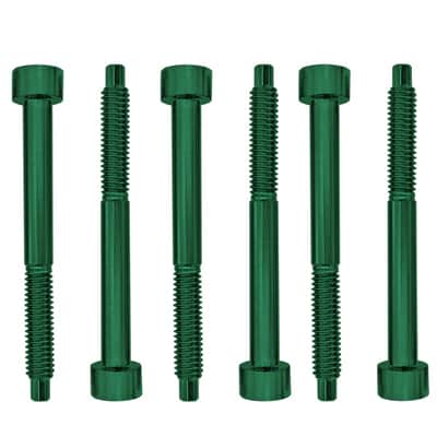 Genuine Floyd Rose FROSLSGNP Stainless Steel String Lock Screws, Green, Set of 6 image 1