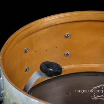 1967 Rogers Dynasonic Snare Drum White Marine Pearl : 6.5 x 14 image 17