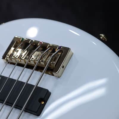 Spector NS Icon Bolt-On 5 White Aguilar Electronics Dual Soapbar Electric Bass image 12