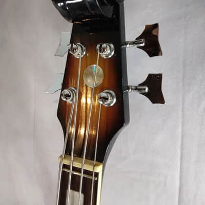 Sears Vintage 1960s Violin Bass Guitar Made in Japan 1960s Tobacco Burst image 2