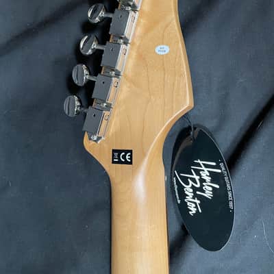 Harley Benton ST-62RW LH BK 2024 Black Strat w/Tortoise Shell Pickguard - LEFTY - image 10