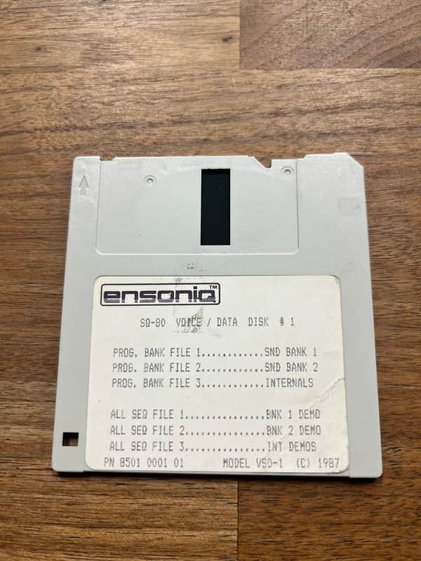Ensoniq SQ-80 Voice/Data Disk #1 image 1