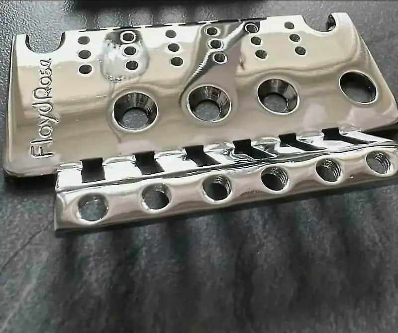 Floyd Rose Guitar Bridge Tremolo Base Plate in Chrome image 1