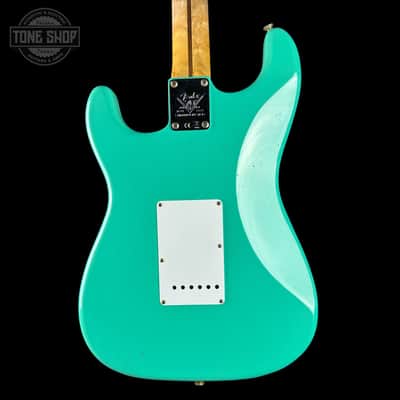 Fender Custom Shop 70th Anniversary 1954 Stratocaster Journeyman Relic Seafoam Green w/case image 7