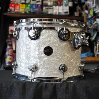 DW USA Collectors Series 14" Maple Standard Tom w/ Rings & Mount - Vintage Classic Marine Pearl | 11x14" image 1