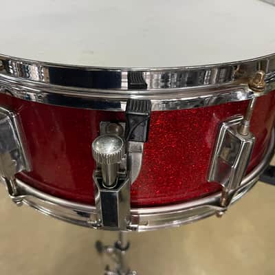 Maxwin by Pearl 5.5 x 14 Luan wood Snare Drum- 70's - Red | Reverb