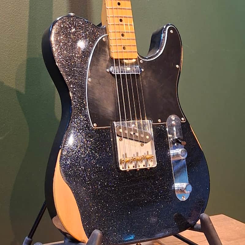 Fender Brad Paisley Road Worn Esquire - Black Sparkle image 1