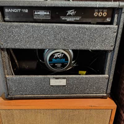 Peavey Bandit 112 teal stripe 1990's - Tolex image 4
