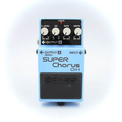 Boss CH-1 Super Chorus Pink Label 1996 Guitar Effect Pedal RI33317 image 2