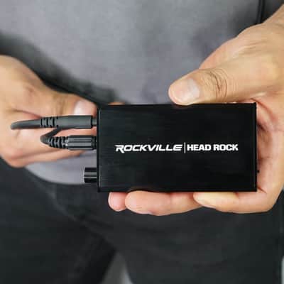 Rockville HeadRock Battery Powered 16 ohm – 300 ohm Headphone Amplifier Amp image 6