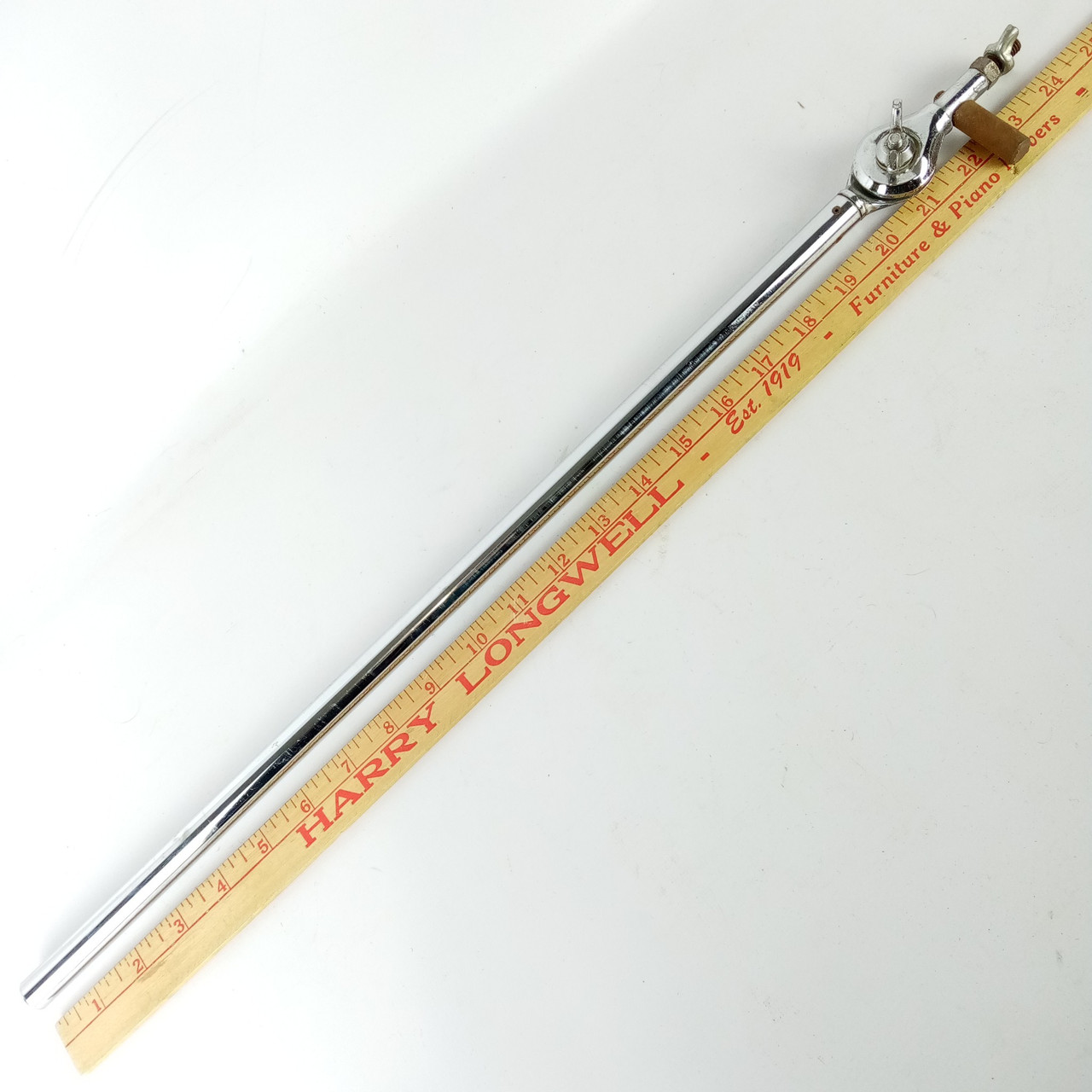 Ludwig Atlas Straight Cymbal Stand Holder Top Tilter Tube Chrome Vintage70s 5/8" — main photograph