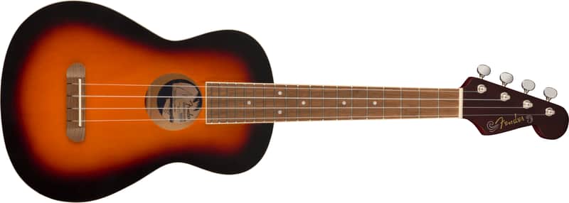 Fender Avalon Tenor Ukulele Walnut FB 2-Color Sunburst