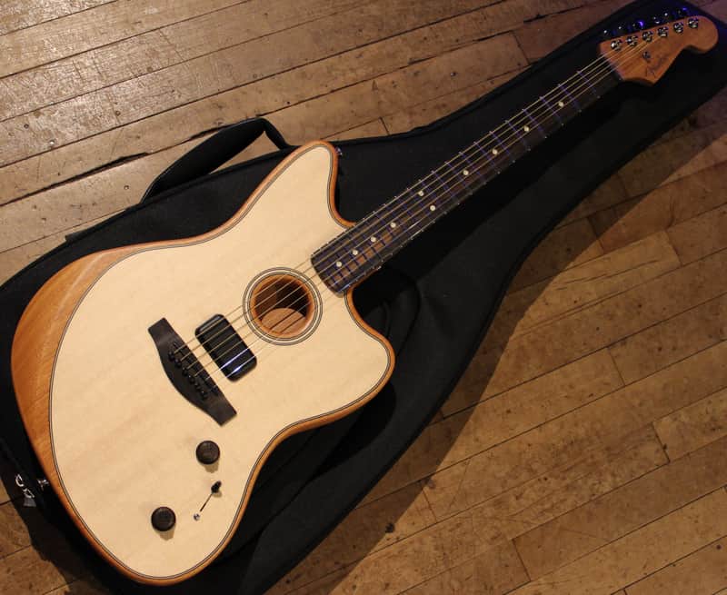 Fender American Acoustasonic Jazzmaster Natural image 1