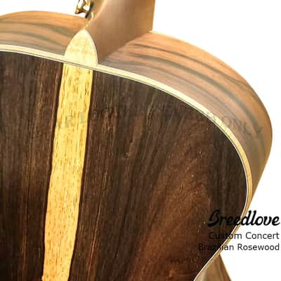 (Custom handMade in USA)Breedlove Concert all Solid Adirondack & 500years Brazilian Rosewood with L.R. Baggs pickup guitar Satin image 8