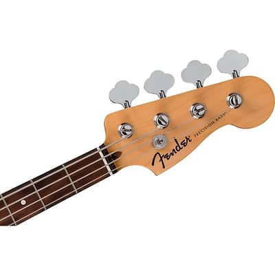Fender Standard Precision Electric Bass. Laurel Fingerboard, White Pickguard, Black image 5