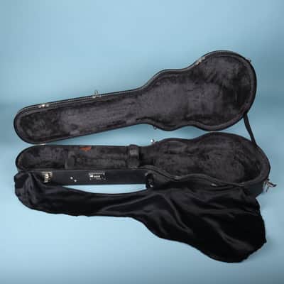 2002 Gibson USA Les Paul Hardshell Case Black Snakeskin Combination Lock Shroud image 9