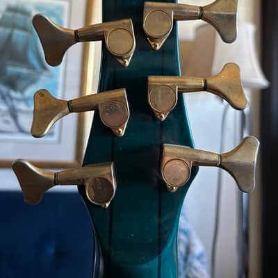 Ibanez SR1206-TT Standard Soundgear Bass 1994 - 1996 - Transparent Turquoise image 3