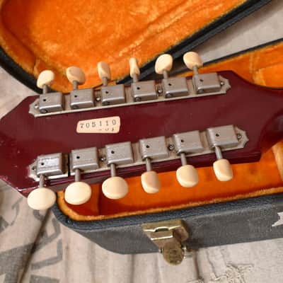 Epiphone Riviera 12 String 1967 Sparkling Burgundy image 6