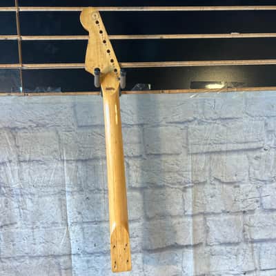 Unknown Vintage Japanese Electric Guitar Neck Missing Nut image 7