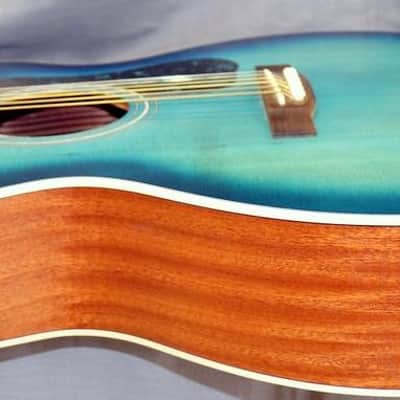 Guild Westerly Collection OM-240CE 2022 - Dark Blue Burst image 13