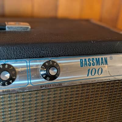 Fender Bassman 100 2-Channel 100w Silverface Guitar Amplifier (1972) image 6