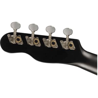 Fender Venice Soprano Ukulele, Walnut Fingerboard, Black image 5