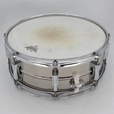 Used Pearl Sensitone Steel Snare Drum 14x5 - Very Good image 3
