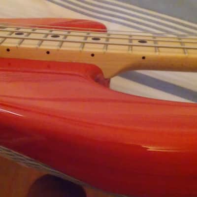 Spring Time!!! Ernie Ball STING RAY discontinued color RED /Orange FUNK MACHINE!! image 6