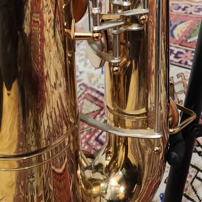 Selmer USA Baritone Saxophone (Eb) Polished Brass 1990s USA image 8