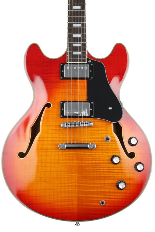 Sire Larry Carlton H7 Semi-hollow Electric Guitar - Cherry Sunburst image 1
