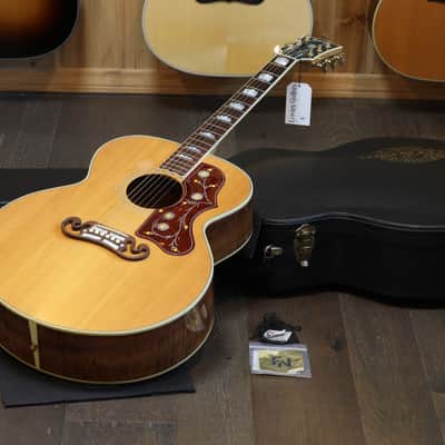 2000 Gibson Custom Shop J-200 Koa Jumbo Acoustic Guitar Natural + OHSC image 1