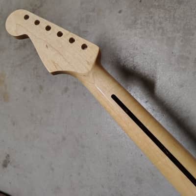 Maple Strat Neck fits fender Stratocaster body 22 frets Modern Gloss image 6