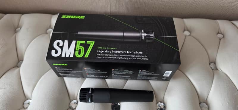 Shure SM57-LCE Cardioid Dynamic Microphone - Black image 1