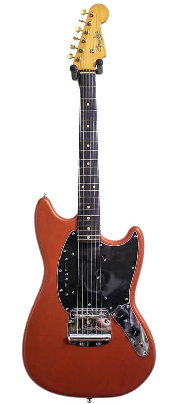 Short Scale American pre-CBS Fender Musicmaster neck 1959 + japan mustang body Red image 1