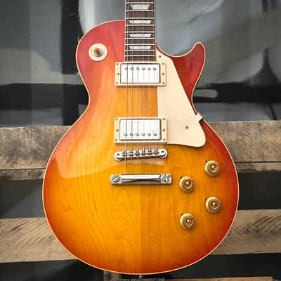2004 Gibson Custom Shop Historic 1958 Les Paul Standard Reissue R8 Washed Cherry Burst w/Case image 1