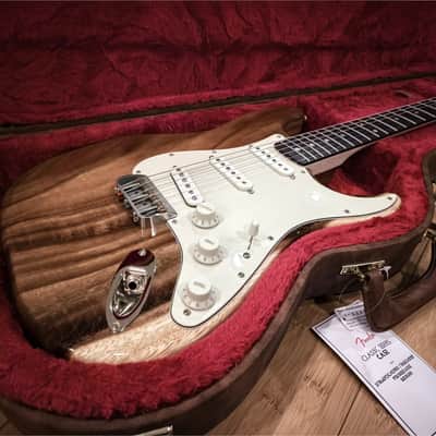 Sargent Guitars | Custom Built One-Piece Aged Acacia Koa Hardtail Strat | Lindy Fralin Real '54 Pickups | Warmoth Neck | 8.6 lbs | NEW Build | w/New Fender Poodle Case image 5