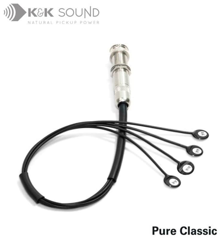 K&K Sound - Pure Classic - 4-Head Transducer Pickup for Nylon-String Acoustic Guitar image 1