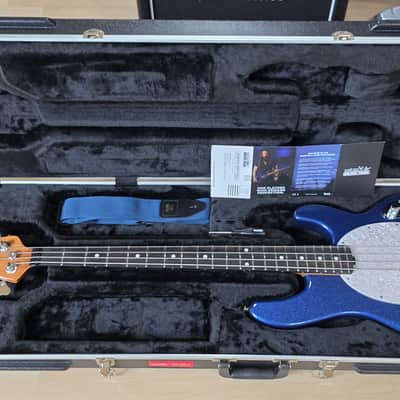 Music Man StingRay Special 4 H USA BRAND NEW! Blue Sparkle NOS! Pro American Bass Guitar image 2