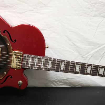 Heliarc Heli Arc Hollow Aluminum Resinator Body Electric Acoustic Guitar image 1