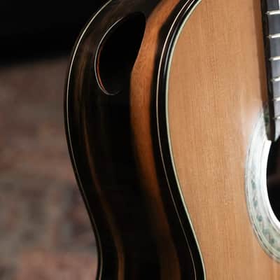 Jose Marques Doubletop Classical Acoustic Guitar - Exotic Ebony, Cedar Top with Hardshell Case image 9