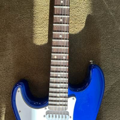 SX VTG Vintage Series Candy Blue Stratocaster Left Handed image 2